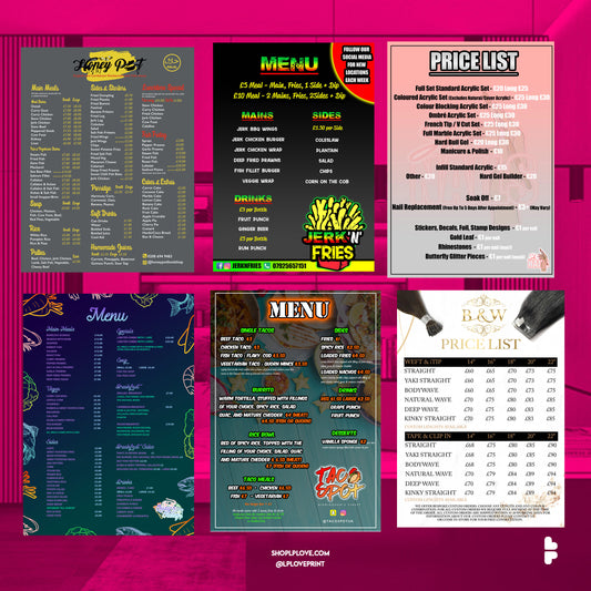 Menu Design